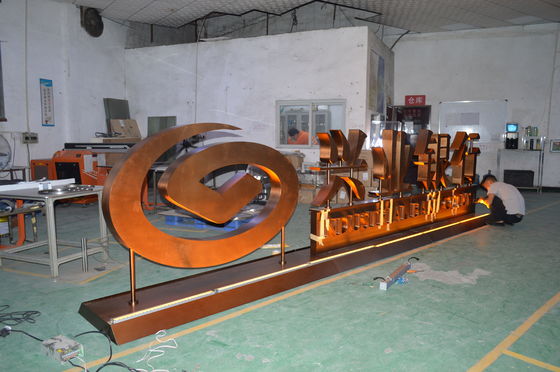 60mm Brushed Stainless Steel Letters , Decorative 3D Mirrored Letters