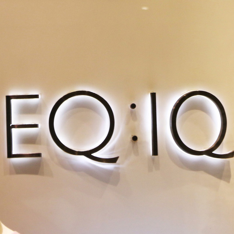 Milk White Acrylic LED Edge Lit Signs 6mm 18mm Stainless Steel