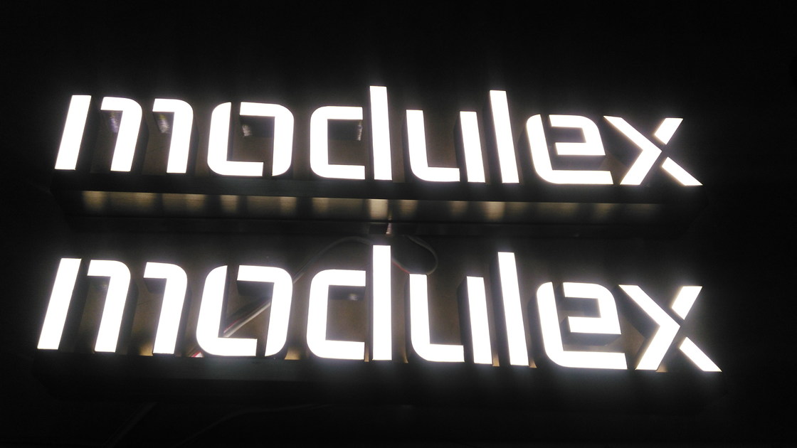 Stainless Steel 3D LED Letter Signs IP65 Waterproof Front Back Lit Channel Letters